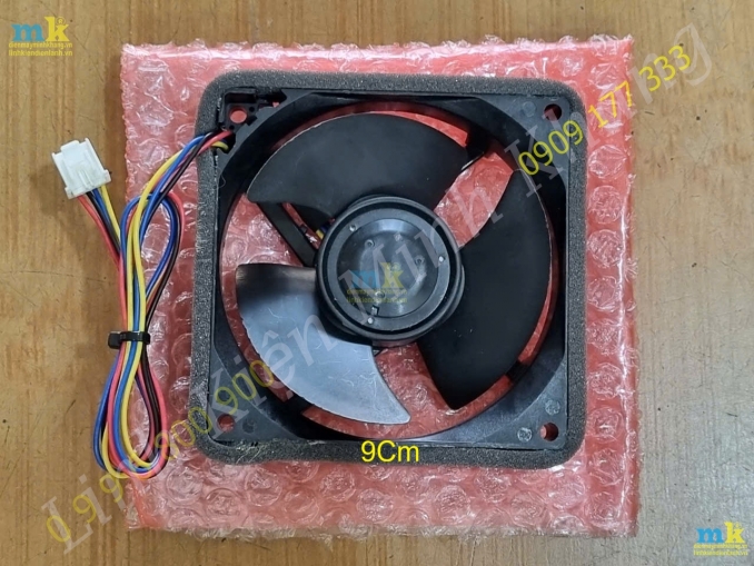 ( SP1882 ) Quạt Tủ Lạnh 9Cm 4 Dây Đỏ Đen Xanh Vàng